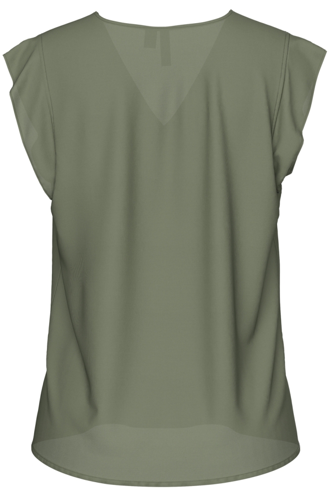 PCNYA SL V-NECK TOP WVN BC 17147804 MERMAID